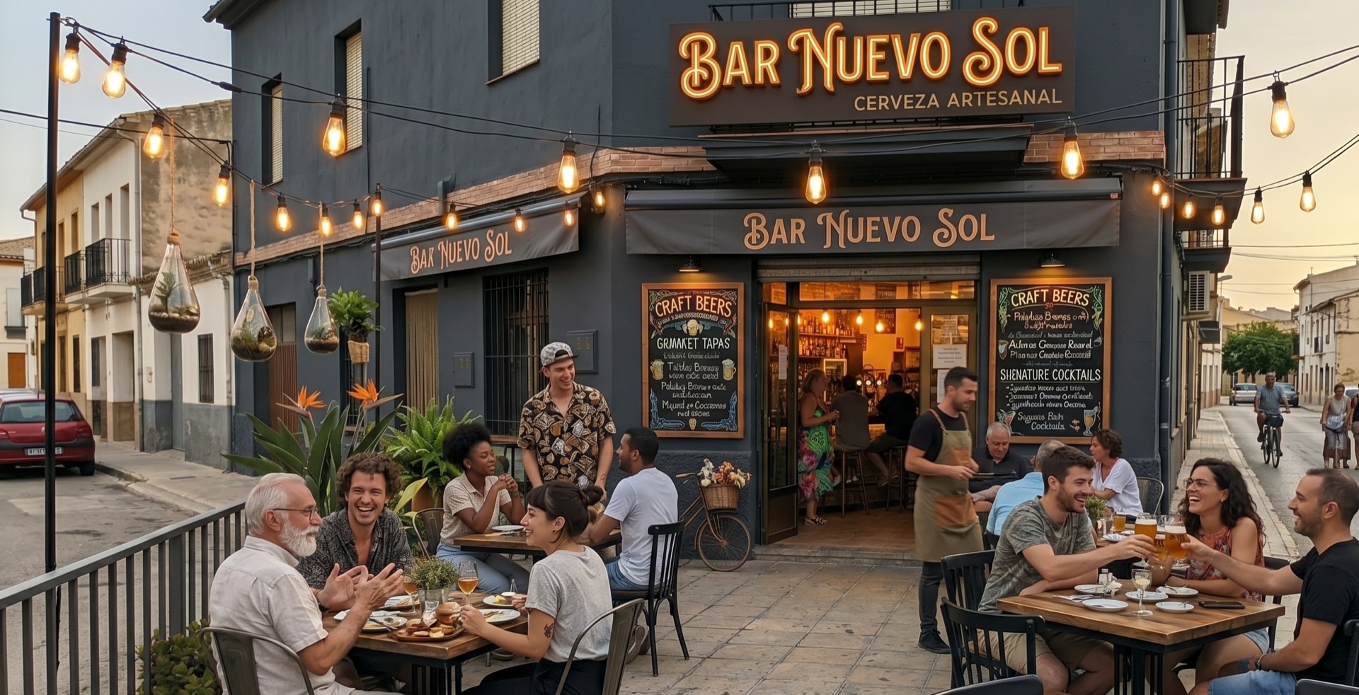 Local lleno de gente